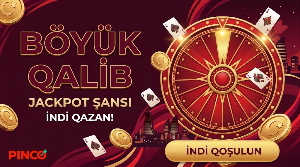 Pinco casino jackpot və uduş görüntüsü
